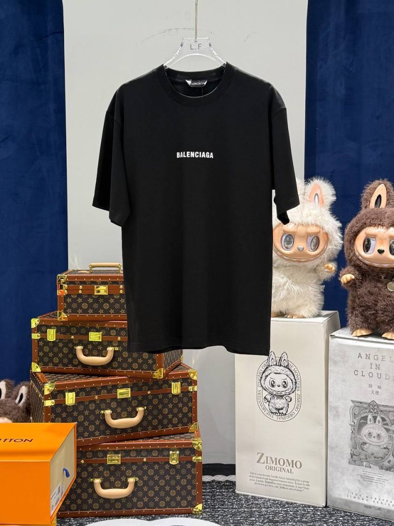Balenciaga 简约字母黑色短袖 T 恤